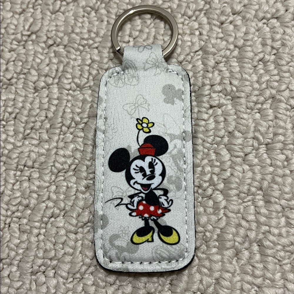 Disney Minnie Mouse Lip Chap Holder and Key Ring